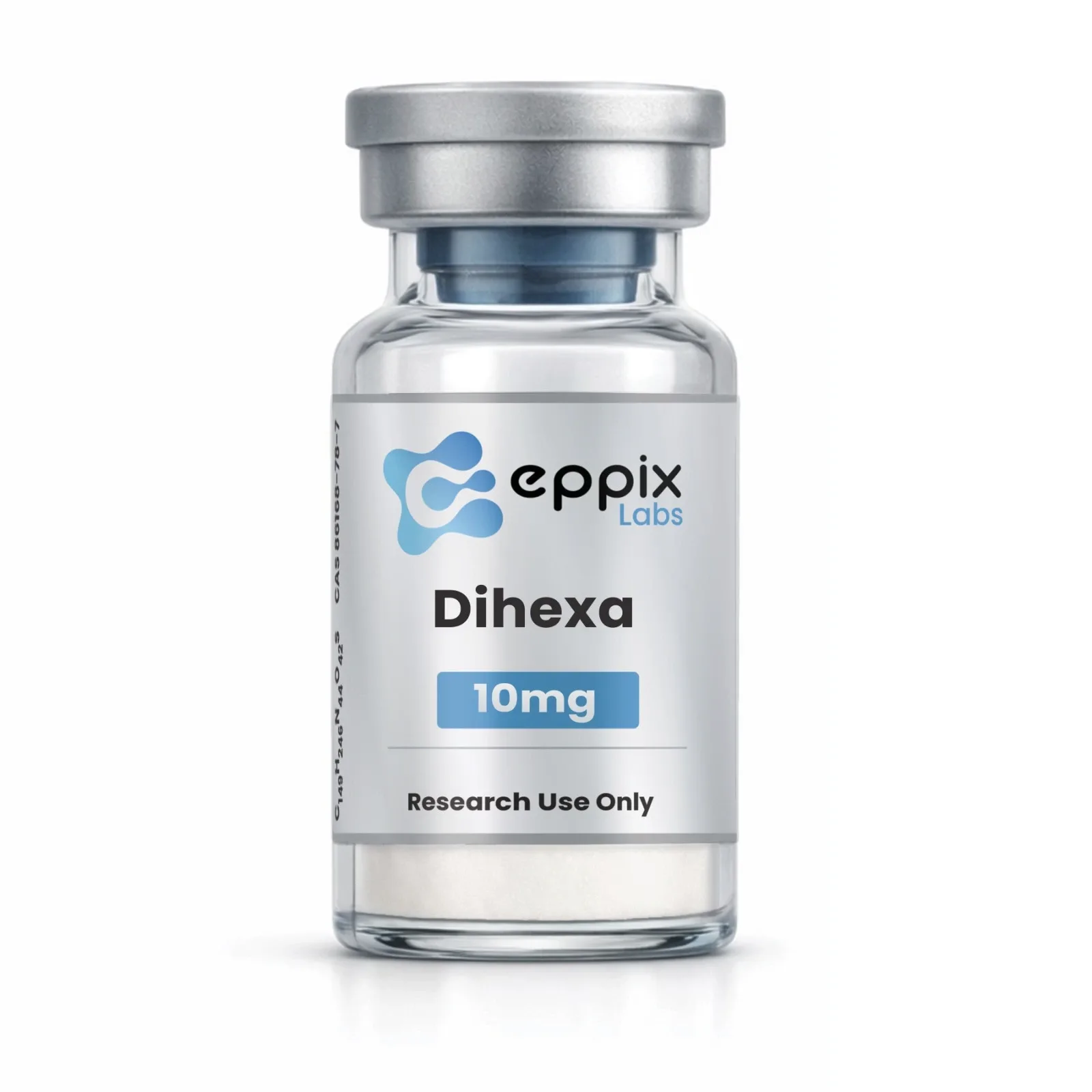 Dihexa, lyophilized research peptide vial, Eppix Labs