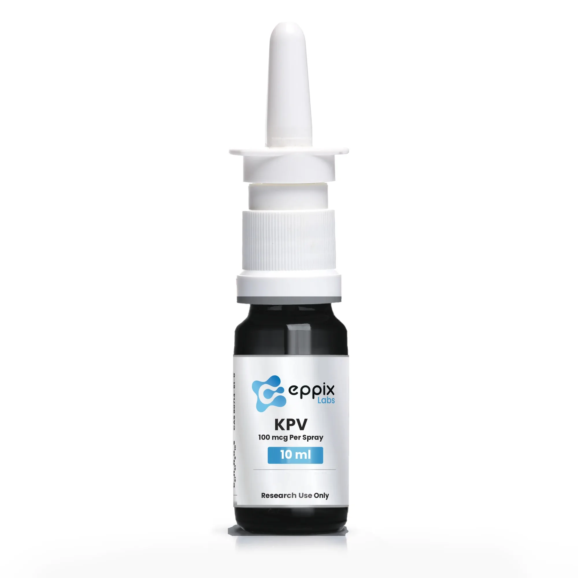 KPV Spray, 10mg, lyophilized research peptide vial, Eppix Labs
